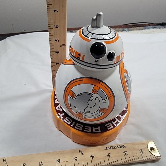 STAR WARS BB-8 DROID CERAMIC PIGGY BANK Join the Resistance BB8 Fab - Picture 6 of 7